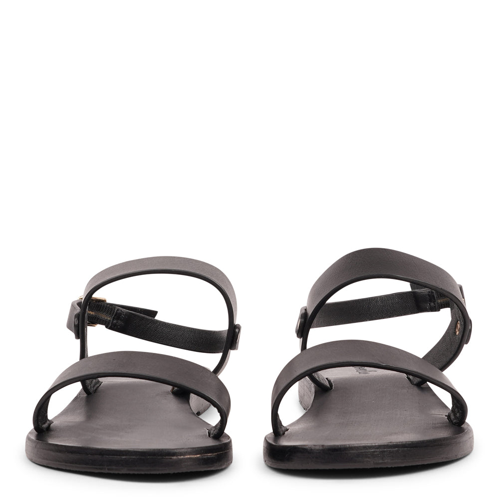 Samo is our finely handcrafted leather sandal, designed to combine graceful style with all-day comfort. Featuring a single adjustable buckle on the heel strap, it provides a secure, custom fit that moves effortlessly with you.
Made from vegetable-tanned buffalo leather, the soft yet durable straps promise long-lasting wear. The leather sole with a rubber grip delivers dependable stability, making Samo the perfect choice for everything from casual outings to more refined occasions.