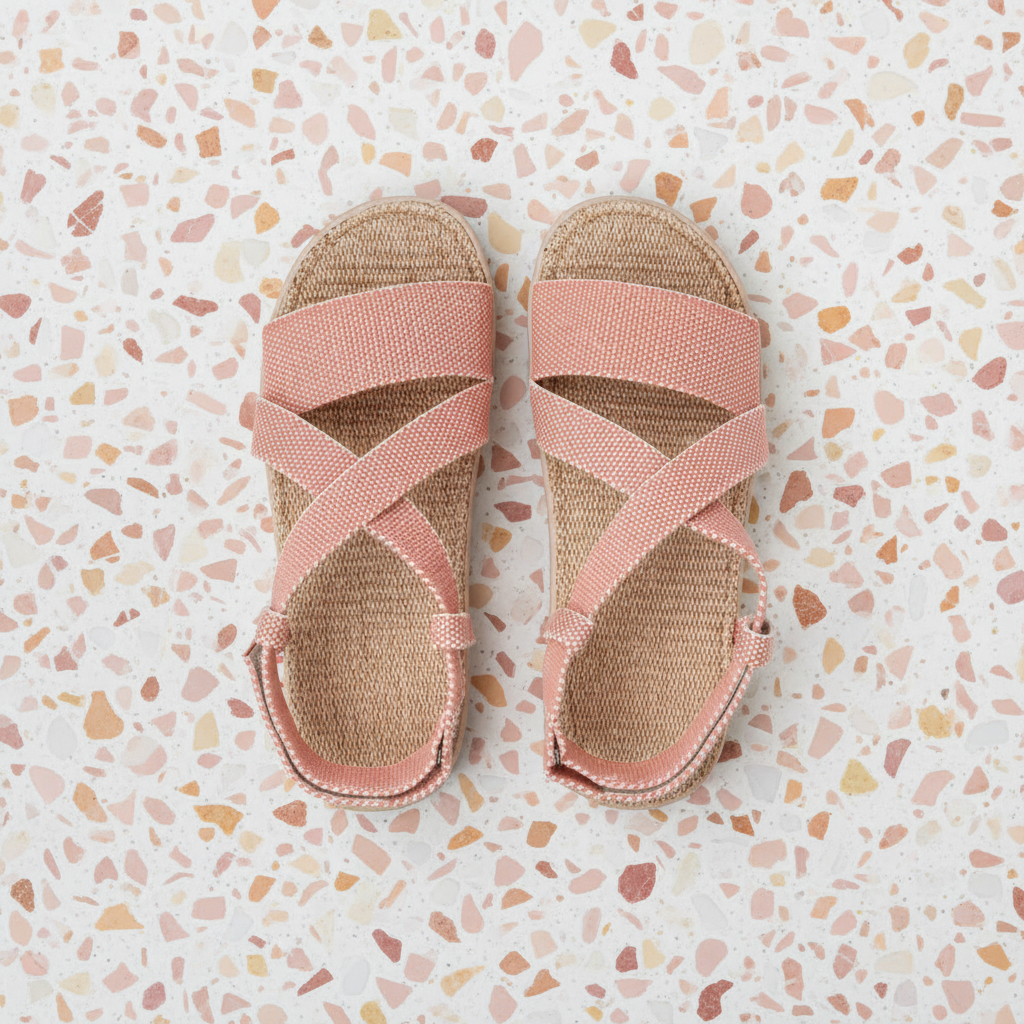 Tupim - Soft jute sole & Velcro heel strap