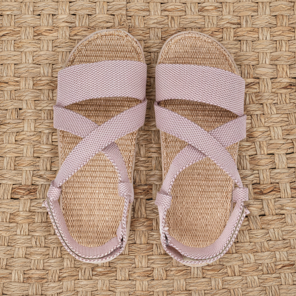 Tupim - Soft jute sole & Velcro heel strap