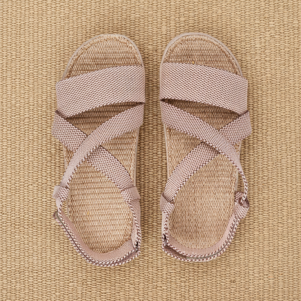 Tupim - Soft jute sole & Velcro heel strap