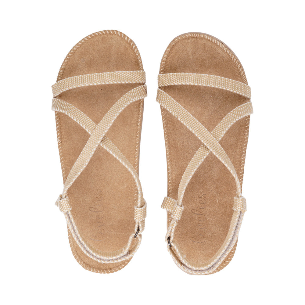 Lovelies Studio - Danish design - Aguas Blanca, the epitome of comfort and style in a sandal. Experience unparalleled softness with its luxurious suede insole, complemented by a double layer of sturdy rubber soles that provide the perfect bounce in every step. The innovative design features straps that elegantly encircle the heel, ensuring an impeccable fit and secure hold. Elevate your footwear game with Aguas Blanca – where cushioned elegance meets durable sophistication.