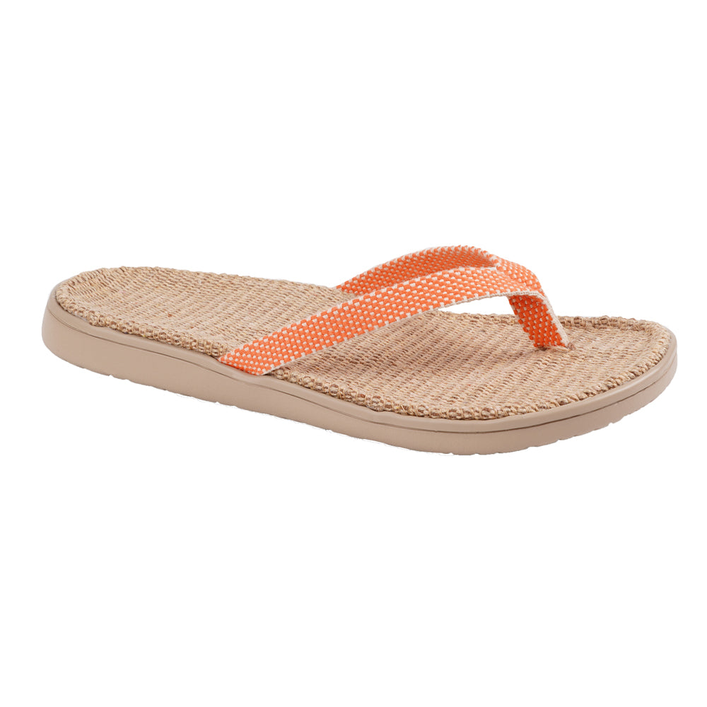 Lovelies Bonete Jute flip flops. The rubber sole is light, soft and very comfortable. The best summer flip flops and in many colors.