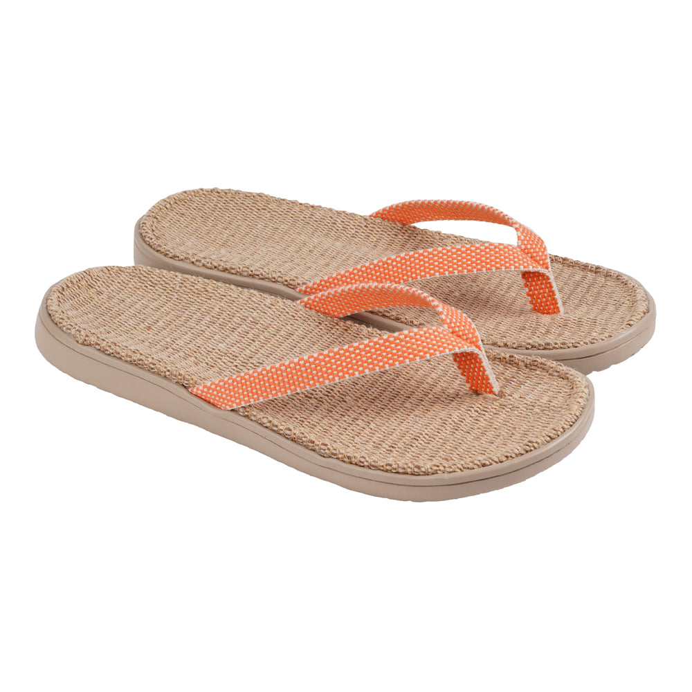 Lovelies Bonete Jute flip flops. The rubber sole is light, soft and very comfortable. The best summer flip flops and in many colors.