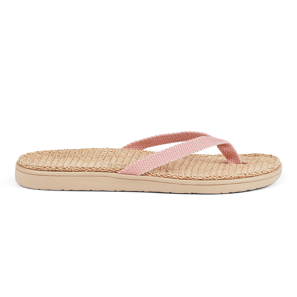 Lovelies Bonete Jute flip flops. The rubber sole is light, soft and very comfortable. The best summer flip flops and in many colors.