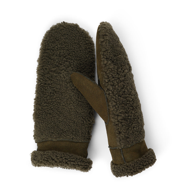 Lovelies Studio - The cozy Colon mittens are made of 100% Australian double faced shearling.  The palm is soft sheep skin and the beautiful upper, cuff and the lining is curly sheep fur. The thumb is made with only one side sawing for the best comfort and style. Our Colon mittens are extra long which means that you can fold and wear them in 4 different ways.