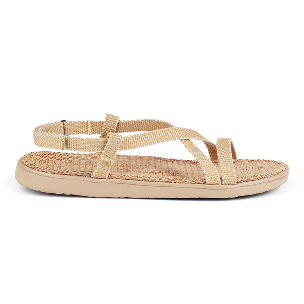 Lovelies Dei Due Mari Sandals, Soft rubber sole with cotton straps.