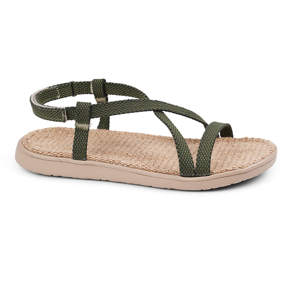Lovelies Dei Due Mari Sandals, Soft rubber sole with cotton straps.