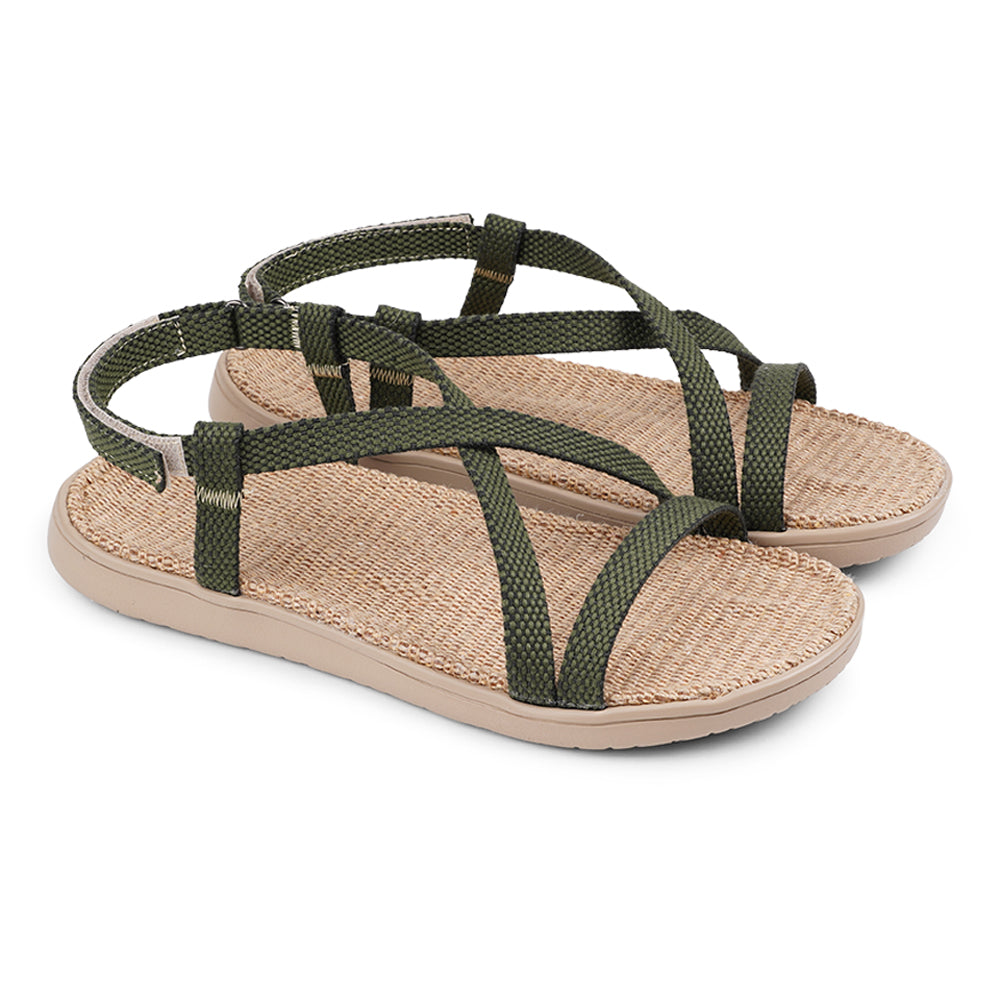 Lovelies Dei Due Mari Sandals, Soft rubber sole with cotton straps.