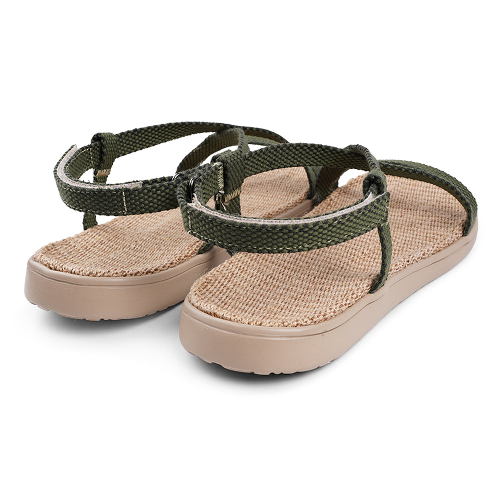 Lovelies Dei Due Mari Sandals, Soft rubber sole with cotton straps.
