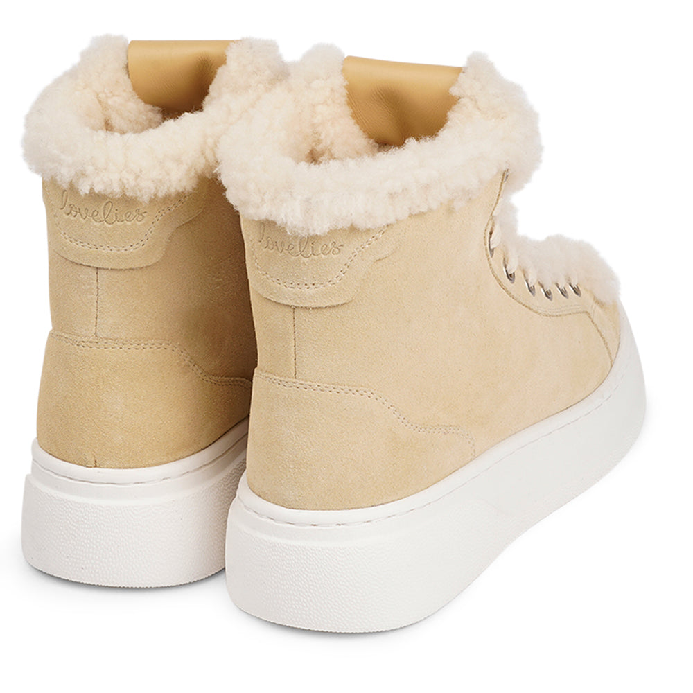 Fajardo – High-Top-Sneaker aus Lammfell