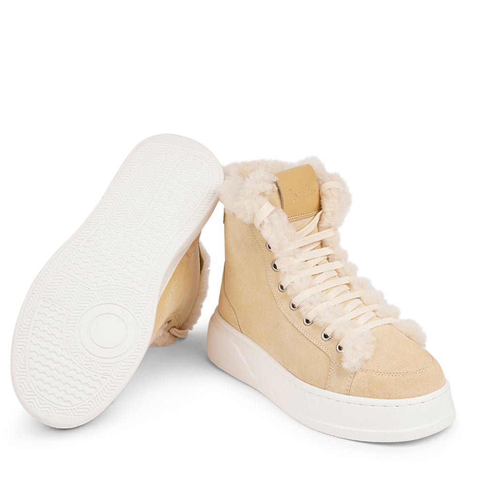 Fajardo – High-Top-Sneaker aus Lammfell