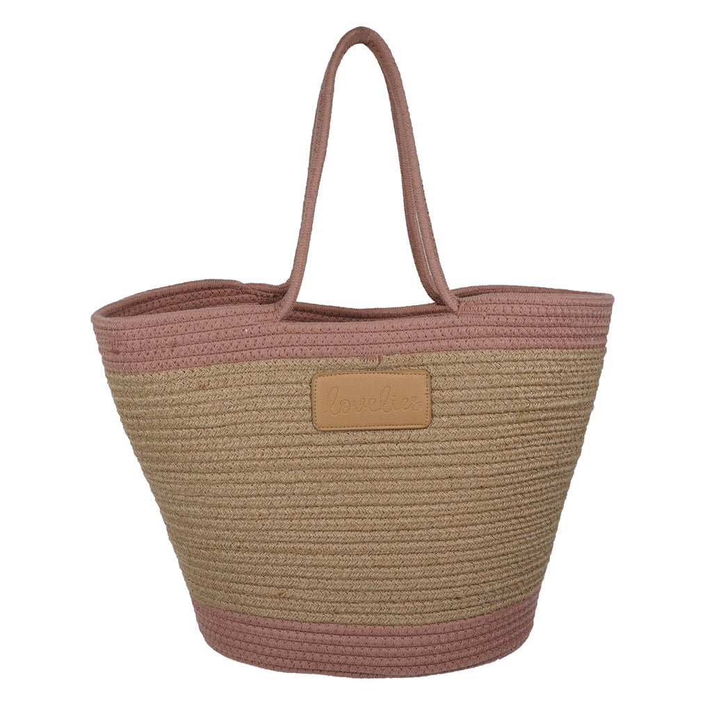 For those cheerful springdays and warm sunny summerdays all you need is a gorgeous beach bag.  Lovelies has made an elegant one in cotton and recycled polyester and it comes in 8 beautiful colours.    Whether you’re off to a picnic, shopping or a lazy day at the beach, a Lovelies beach bag will be your all-time favourite companion.