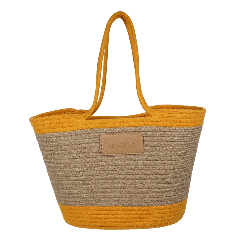 For those cheerful springdays and warm sunny summerdays all you need is a gorgeous beach bag.  Lovelies has made an elegant one in cotton and recycled polyester and it comes in 8 beautiful colours.    Whether you’re off to a picnic, shopping or a lazy day at the beach, a Lovelies beach bag will be your all-time favourite companion.