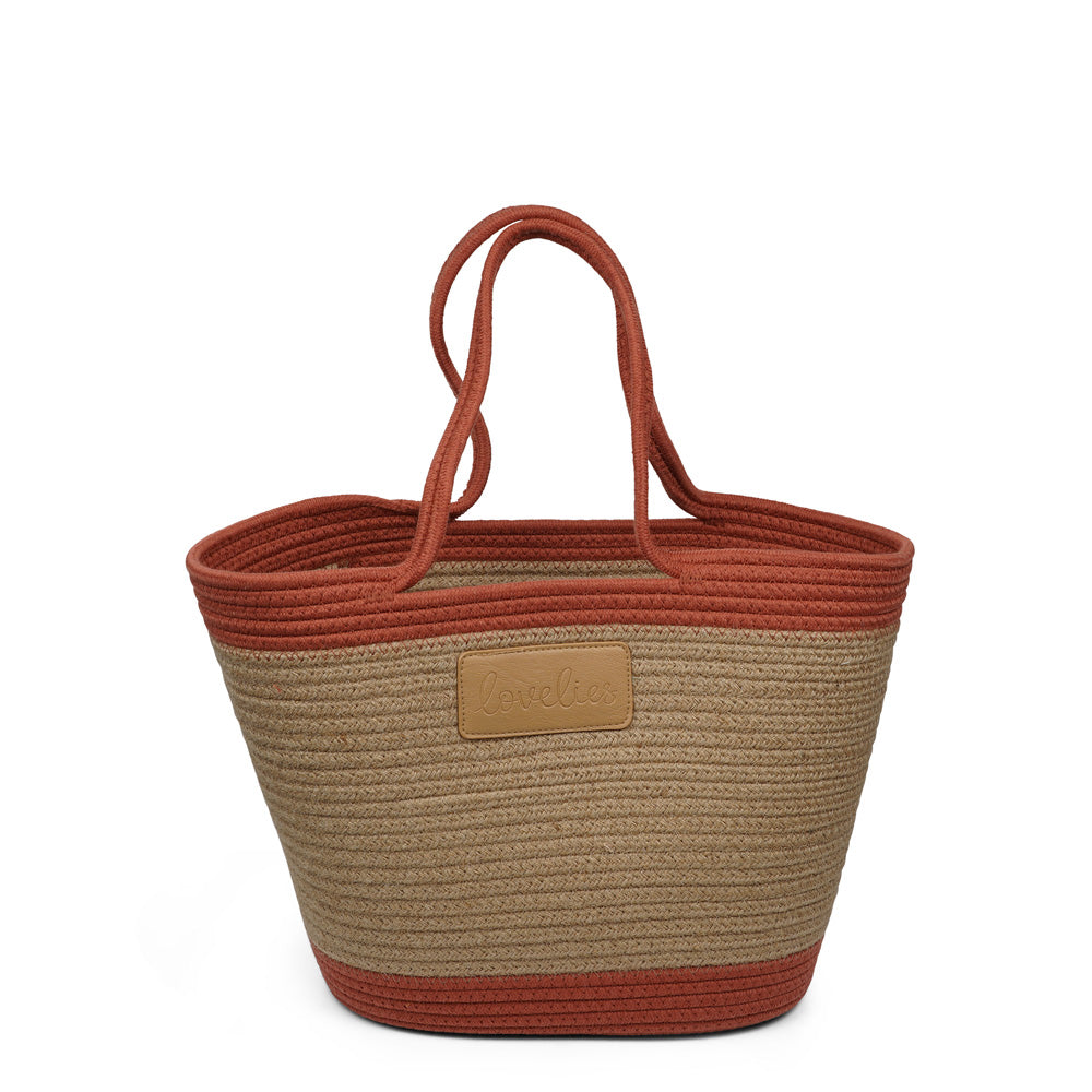 Wonderful Lovelies beach bags with leather logo on the side. The Lovelies beach bags are handmade in cotton and comes in two sizes. 8 beautiful colors. Sizes : Medium : W50 x H29 Large : W55 x H35 You can use the bag for picnic's or going to the beach or just go shopping they are big enough to fit most of your stuff.