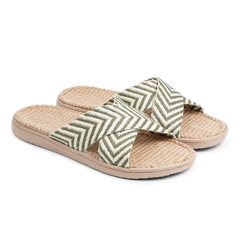 The Danish brand Lovelies - Formentera sandals Soft rubber sole covered in Natural jute with straps of bast. 