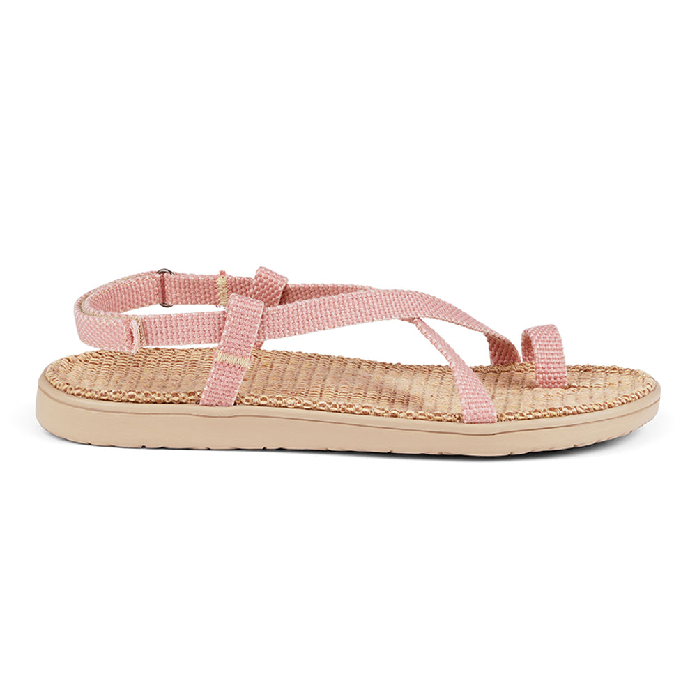 Lovelies - Isola sandals - Soft rubber sole covered in natural jute and woven straps in cotton. The sandals are light and very comfortable.