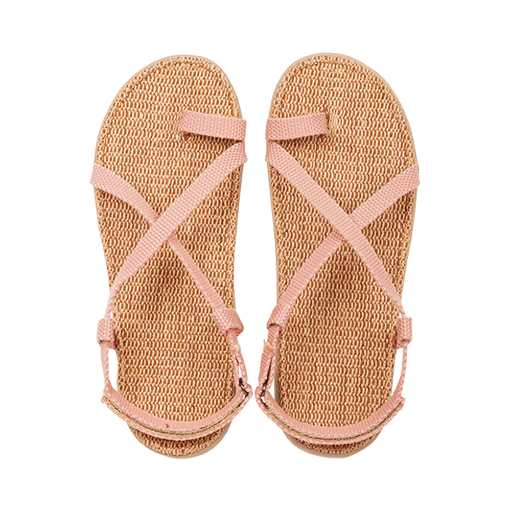 Lovelies - Isola sandals - Soft rubber sole covered in natural jute and woven straps in cotton. The sandals are light and very comfortable.