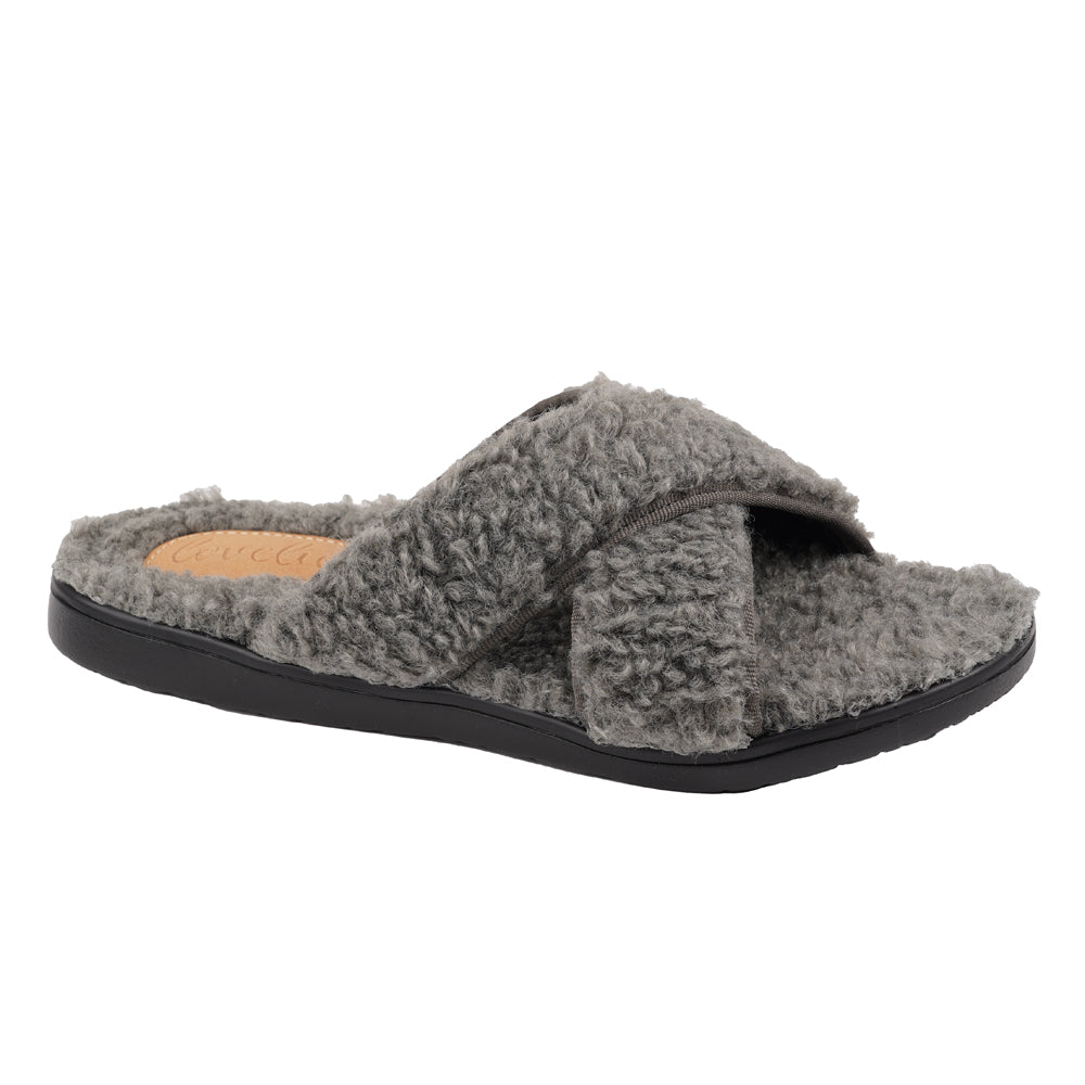 Lovelies Kori Lounge Slippers Black sole and Dark Grey fur. These beautiful lounge slippers will keep you warm ..