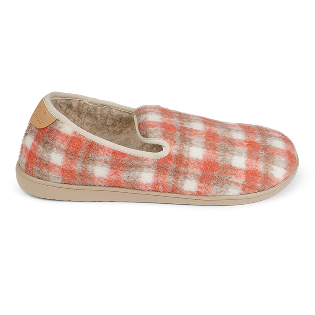 LL8512 Lovelies Candi lounge slippers check canyon rose fur