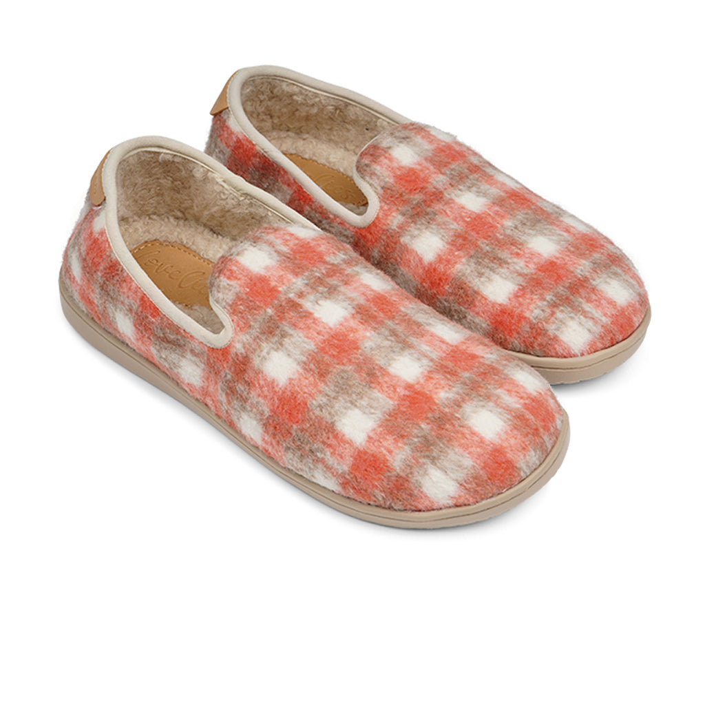 LL8512 Lovelies Candi lounge slippers check canyon rose fur