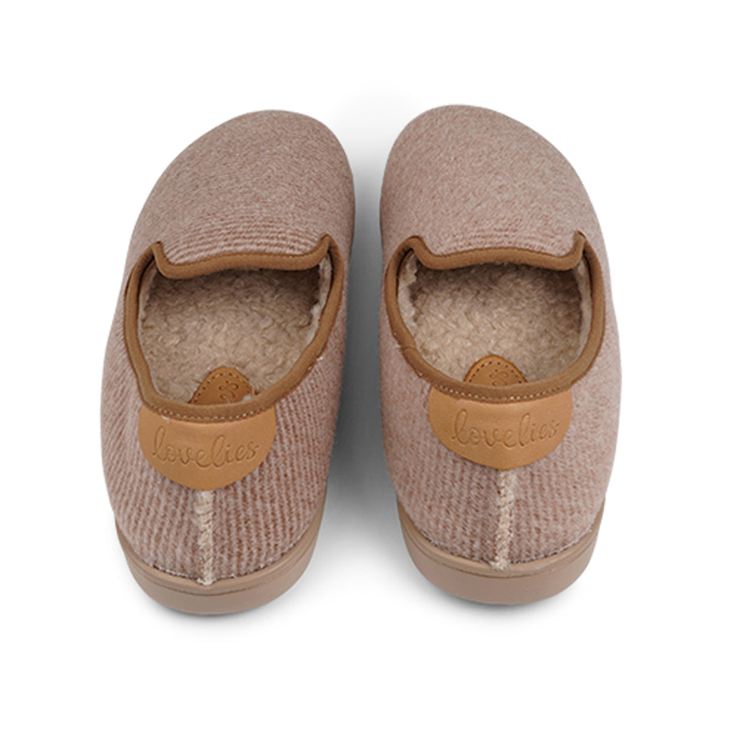 LL8524 Lovelies Candi lounge slippers striped almond fur