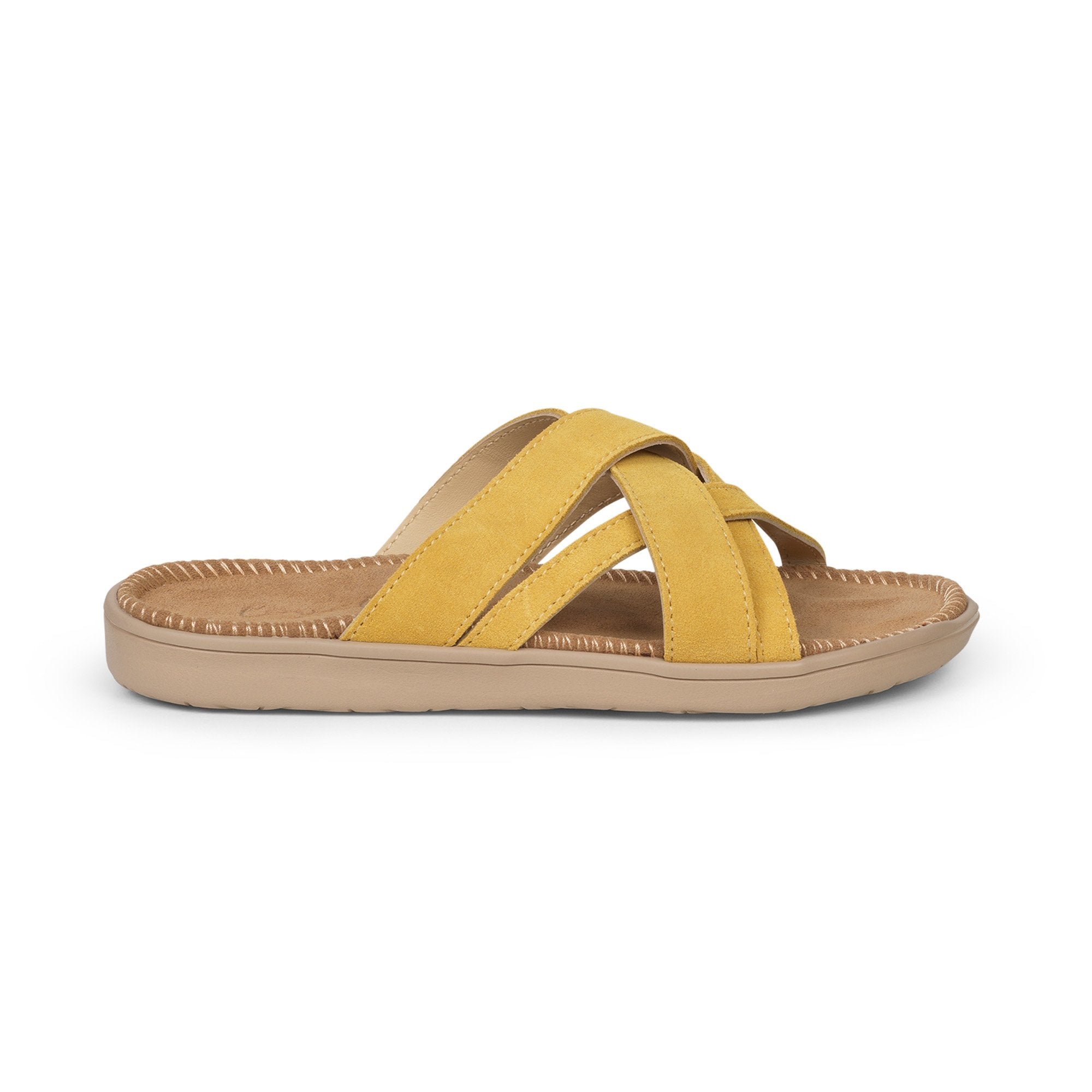 Lovelies Studio -  Bellevue cross suede sandal with the most comfortable rubber sole which is covered in exclusive suede. The sandal has a wonderful feminine look and will match your summer dresses and light blue jeans perfectly. Enjoy your lovelies !