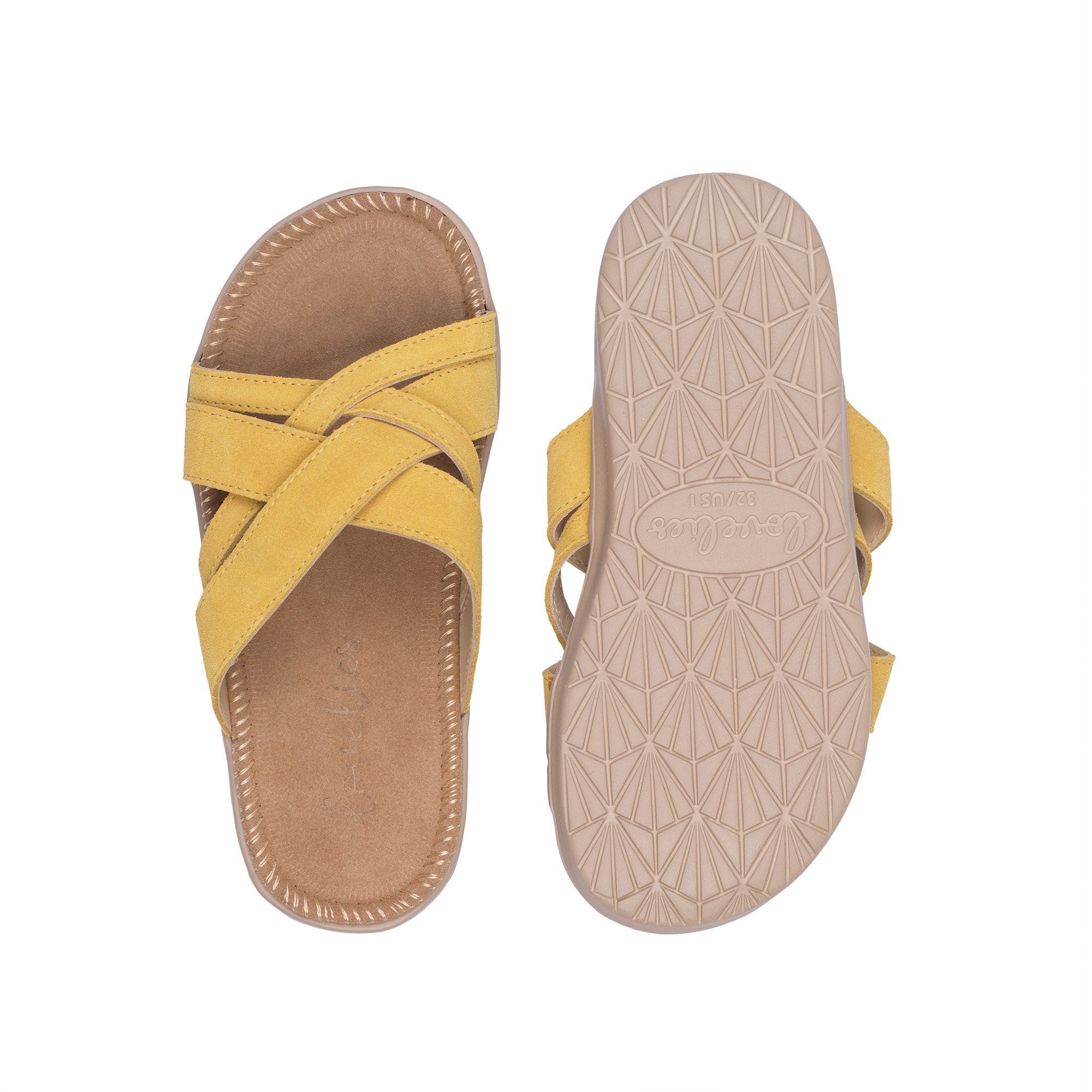 Lovelies Studio -  Bellevue cross suede sandal with the most comfortable rubber sole which is covered in exclusive suede. The sandal has a wonderful feminine look and will match your summer dresses and light blue jeans perfectly. Enjoy your lovelies !