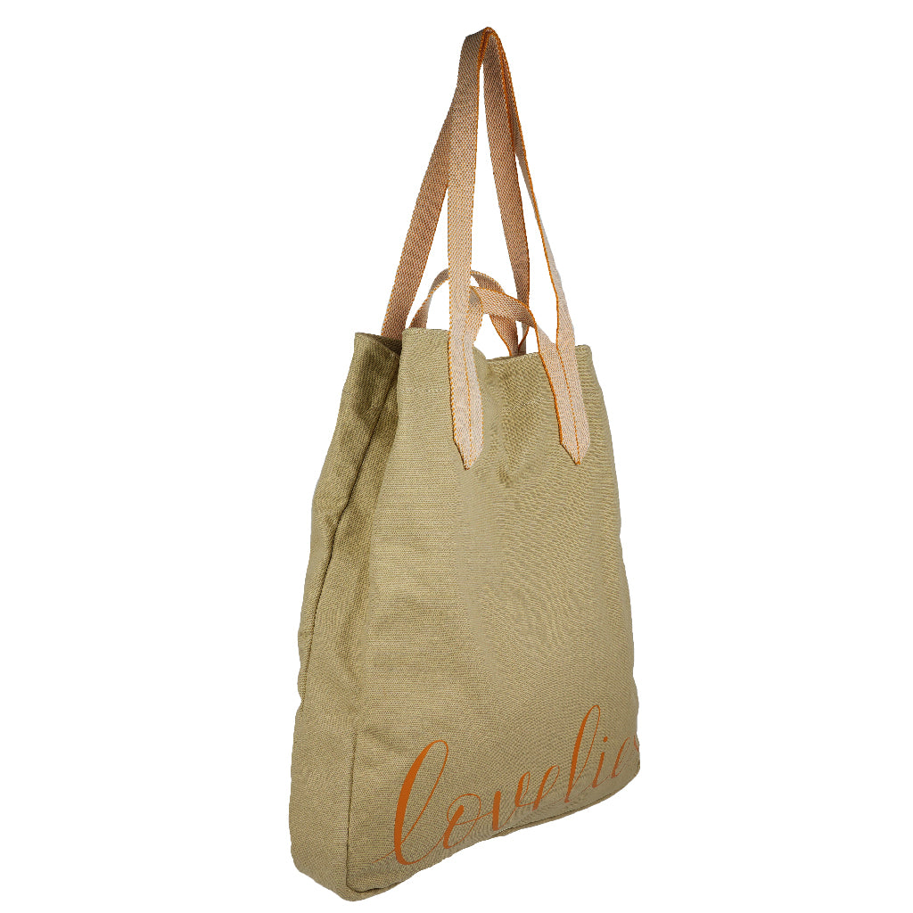 Lovelies shoulder shopper bag is made of high quality cotton and soft cotton webbing handles.