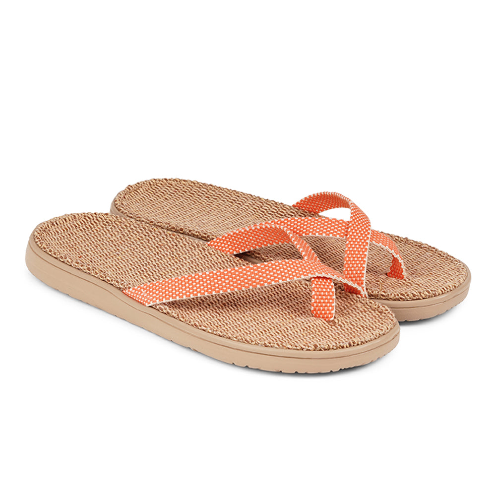 Lovelies Majali Jute flip flops. The rubber sole is light, soft and very comfortable. The best summer flip flops and in many colors.