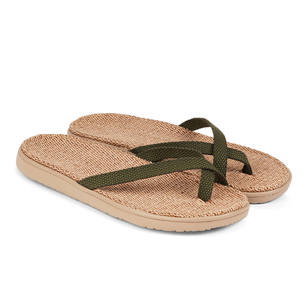 Lovelies Majali Jute flip flops. The rubber sole is light, soft and very comfortable. The best summer flip flops and in many colors.