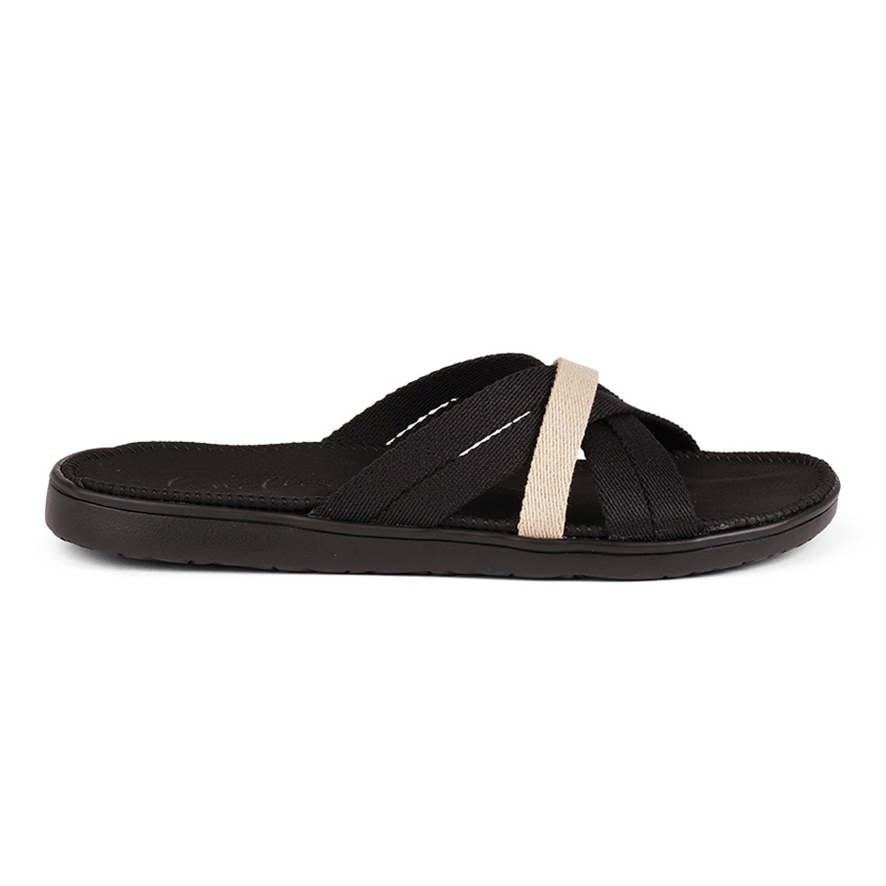 Lovelies - Mala Sandals, Soft rubber sole covered in vegan Leather and with beautiful woven cotton straps. The sandal is light and very comfortable.
