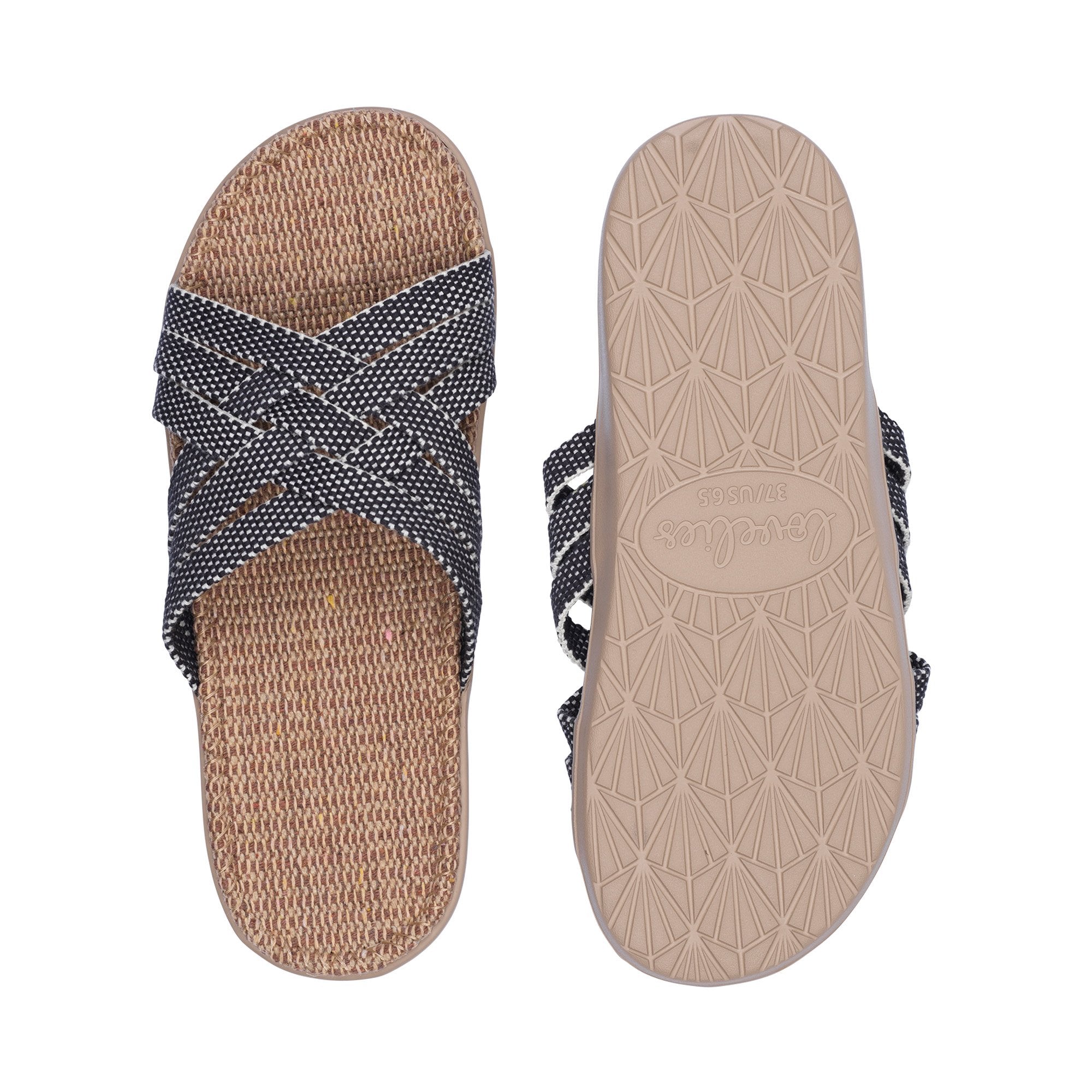 Discover the captivating Matara sandal from Lovelies Studio. This sumptuous sandal is composed of luxuriantly soft and resilient gum rubber, with a natural jute innersole. The closely woven cotton straps infuse a delicate and fanciful aesthetic, providing an effortless sophistication for any ensemble. With its delicate and soft fabrics, you feel at ease and elegant at the same time. The easy to-go sandals with their striking summer colors are a perfect fit to your feminine summer dresses