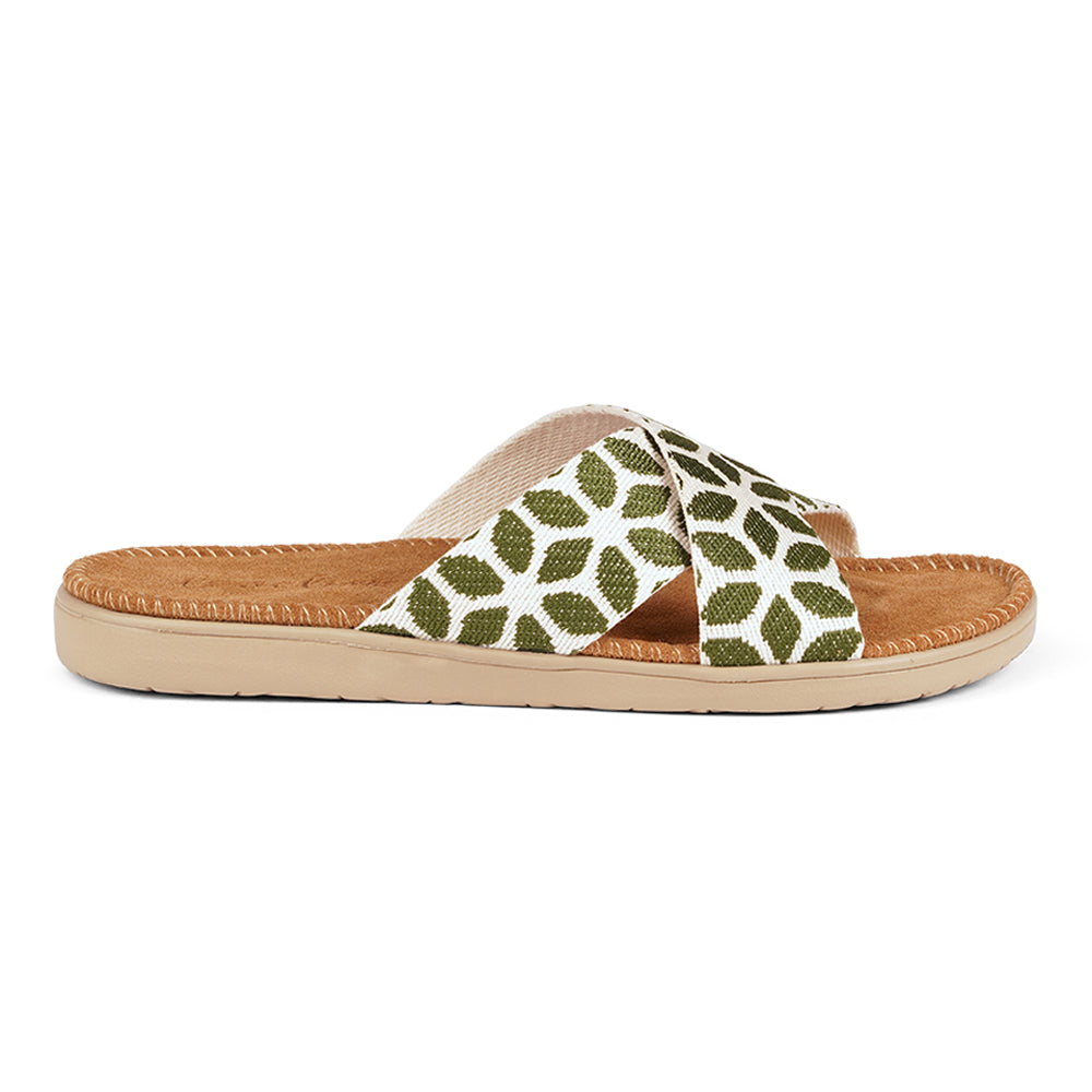 Lovelioes Studio - Denmark - Once you’ve tried Lovelies’ summer sandals you’ll never want to wear any other footwear. With its delicate and soft fabrics, you feel at ease and elegant at the same time. The easy to-go sandals with their striking summer colours are a perfect fit to your feminine summer dresses and your light blue summer jeans. The durable rubber sole and the soft foam insole will give you all-day cushion and grip – the sandal is light and versatile and can be dressed up or down as you like.