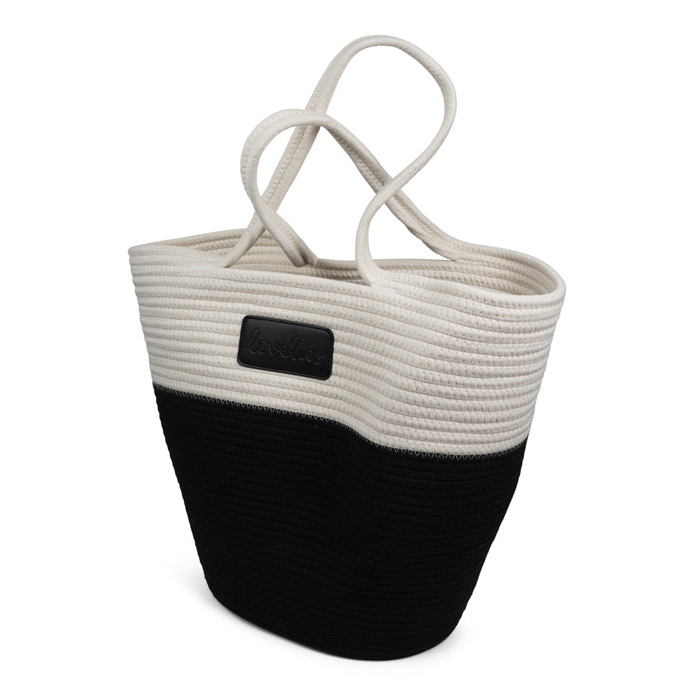 Lovelies Studio - Danish design - The NADI beach bag features a sleek and clean design, with a white upper that exudes a sense of effortless elegance. Adding a stylish twist, the bottom is adorned with a vibrant contrast color, making it a true standout accessory. At Lovelies, we prioritize both style and sustainability. That's why our Flamencos beach bag is made from a blend of cotton and recycled polyester, offering durability while minimizing our environmental impact.