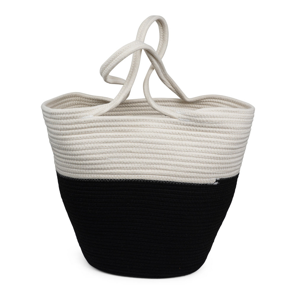 Lovelies Studio - Danish design - The NADI beach bag features a sleek and clean design, with a white upper that exudes a sense of effortless elegance. Adding a stylish twist, the bottom is adorned with a vibrant contrast color, making it a true standout accessory. At Lovelies, we prioritize both style and sustainability. That's why our Flamencos beach bag is made from a blend of cotton and recycled polyester, offering durability while minimizing our environmental impact.