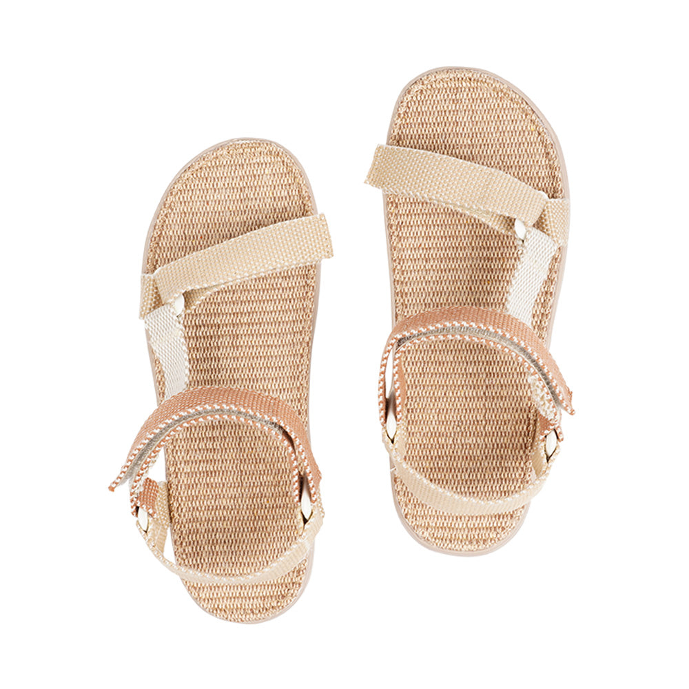 Paya the new Trekking sandal from Lovelies. Paya is made with adjustable velcro straps which secure a perfect fit. The sole is made of rubber which is covered in natural jute. The sandals are light and soft and absolutely loveable . . . Enjoy your lovelies !