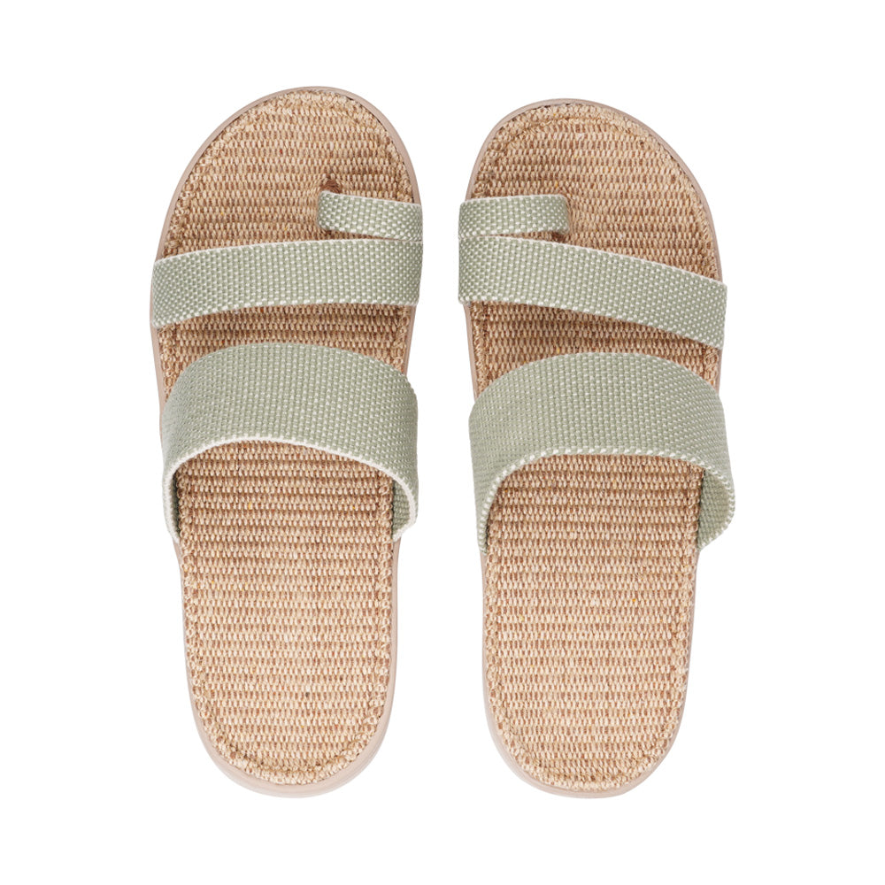 Pinamar, the 3 string sandal from Danish Lovelies Studio - Once you’ve tried Lovelies’ summer sandals you’ll never want to wear any other footwear. With its delicate and soft fabrics, you feel at ease and elegant at the same time. The easy to-go sandals with their striking summer colours are a perfect fit to your feminine summer dresses and your light blue summer jeans. We are proud members of 1% For the planet.