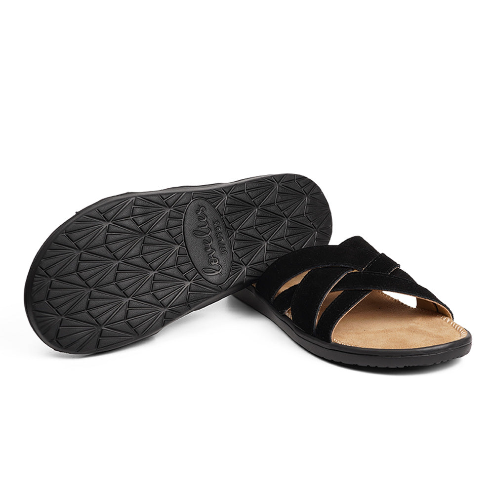 Lovelies Studio - Summer sandals in Suede -Outsole / Insole : EVA   Rubber  Footbed: Suede (100% cow leather) Lining: 100% cow leather Upper: Suede (100% cow leather) LWG Environmental GOLD RATED Certification