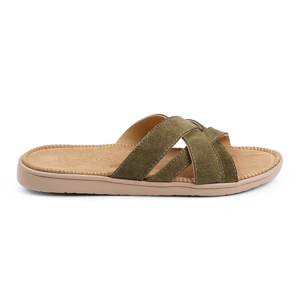 Once you’ve tried Lovelies’ summer sandals you’ll never want to wear any other footwear. With its delicate and soft fabrics, you feel at ease and elegant at the same time. The easy to-go sandals with their striking summer colours are a perfect fit to your feminine summer dresses and your light blue summer jeans. Enjoy your Lovelies! See our Size Guide Material: Outsole / Insole : Rubber Footbed: Suede (100% cow leather) Lining: 100% cow leather Upper: Suede (100% cow leather)
