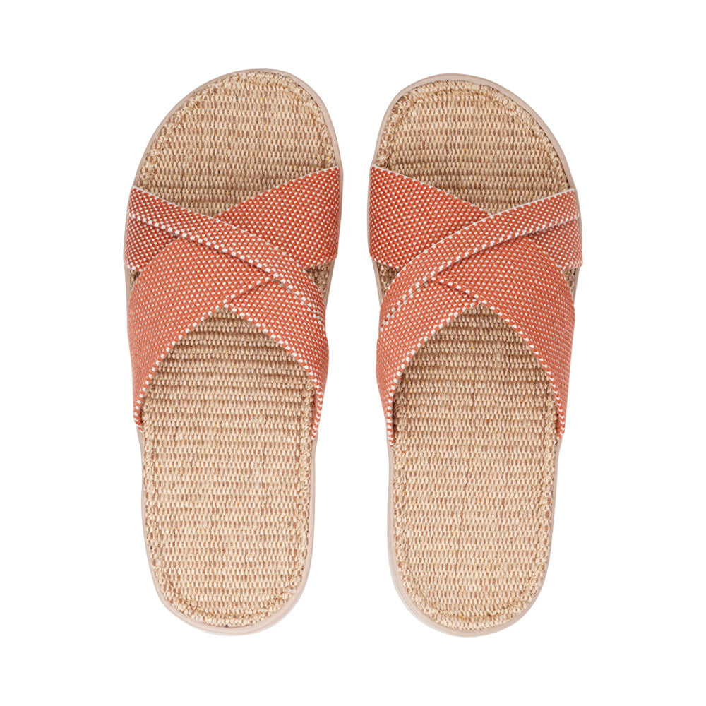 Tsilia - Simple and exclusive design with 3 crossing strings of cotton, over the natural jute sole. Once you’ve tried Lovelies’ summer sandals you’ll never want to wear any other footwear. With its delicate and soft fabrics, you feel at ease and elegant at the same time. The easy to-go sandals with their striking summer colours are a perfect fit to your feminine summer dresses and your light blue summer jeans. We are proud members of 1% For the planet. Enjoy your Lovelies!