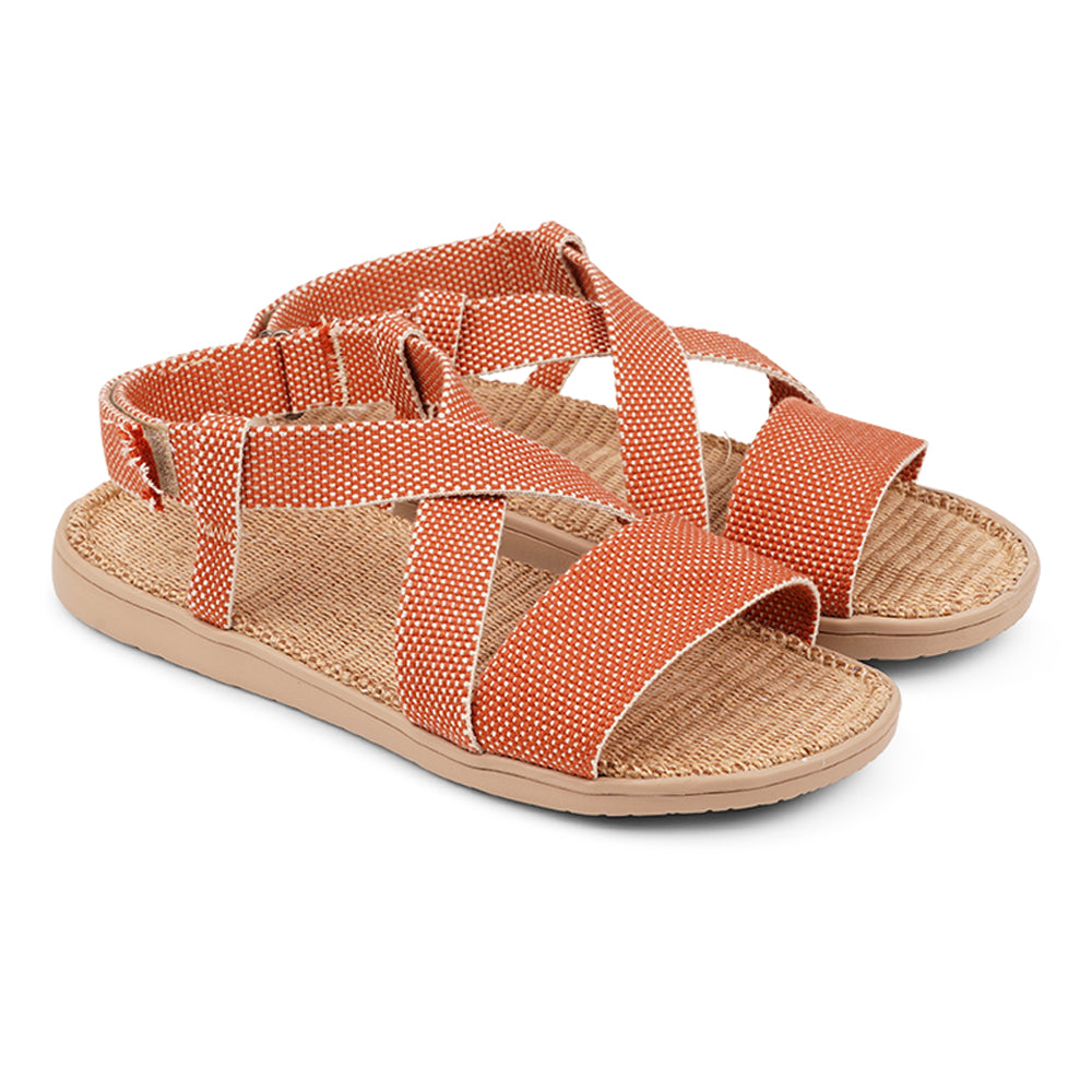 Lovelies Studio - The Tupim casual sandal is designed for ultimate comfort and style.
Featuring a double layer rubber sole, it provides excellent durability and cushioning for all-day wear. The midsole, covered in soft jute, adds a touch of natural elegance while enhancing comfort. Wide cotton straps and an adjustable heel strap ensure a perfect fit, making the Tupim sandal an ideal choice for any casual outing.