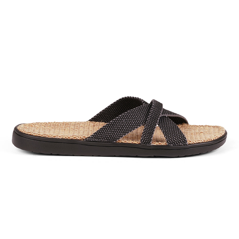 Lovelies Weligama - Jet Black - Soft rubber sole with Jute and woven straps - Once you’ve tried Lovelies’ summer sandals you’ll never want to wear any other footwear. With its delicate and soft fabrics, you feel at ease and elegant at the same time. The easy to-go sandals with their striking summer colours are a perfect fit to your feminine summer dresses and your light blue summer jeans. We are proud members of 1% For the planet. Enjoy your Lovelies!