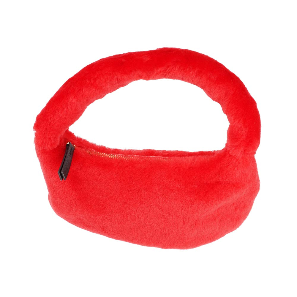 Lovelies Studio - Zhamo is a beautiful small shearling handbag which is perfect for carrying your essentials with you. * Top handle in thick shearling * Adjustable and detachable shoulder strap in leather * Satin lining and flat zipped inner pocket * Item comes with a branded dust bag. * Gold-toned hardware * Messurements W26 X D6 X H24 cm * 100 % Australian shearling