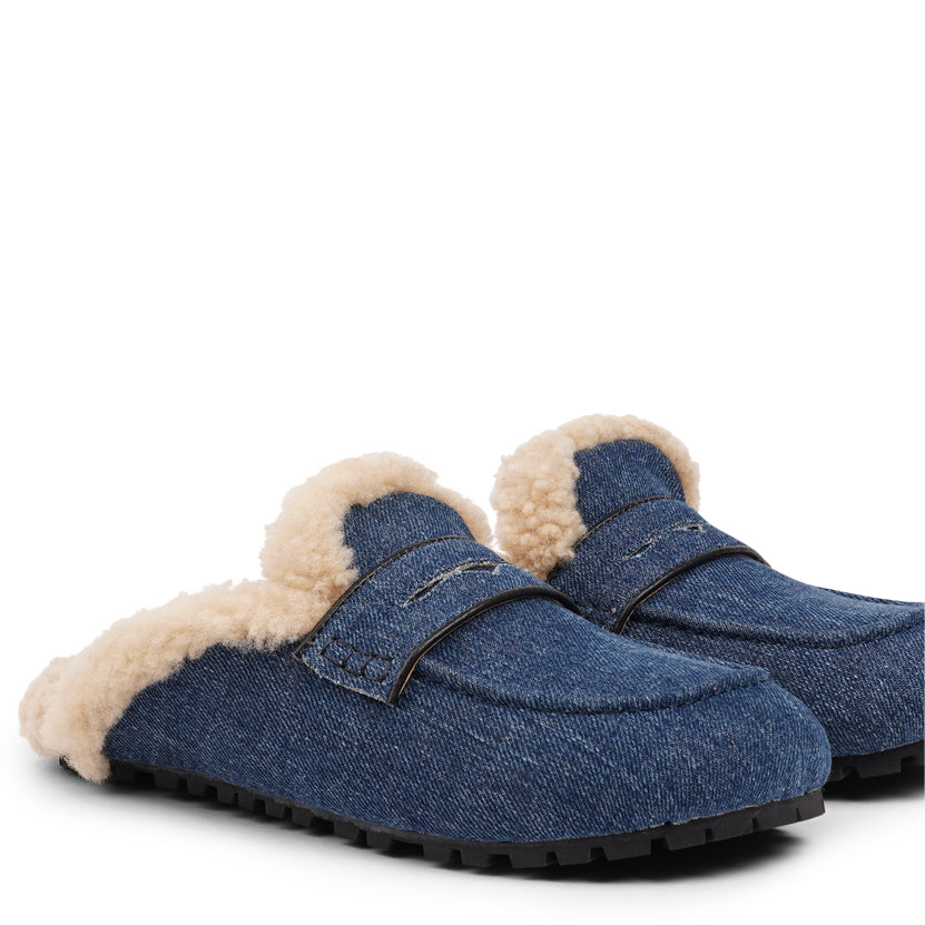 Rees - Curly Shearling Mules