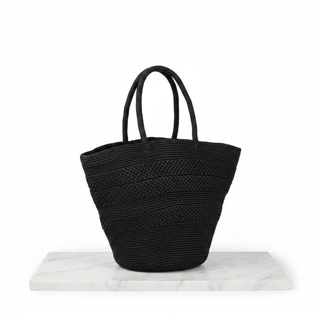 Anakao Large - Crochet raffia bag