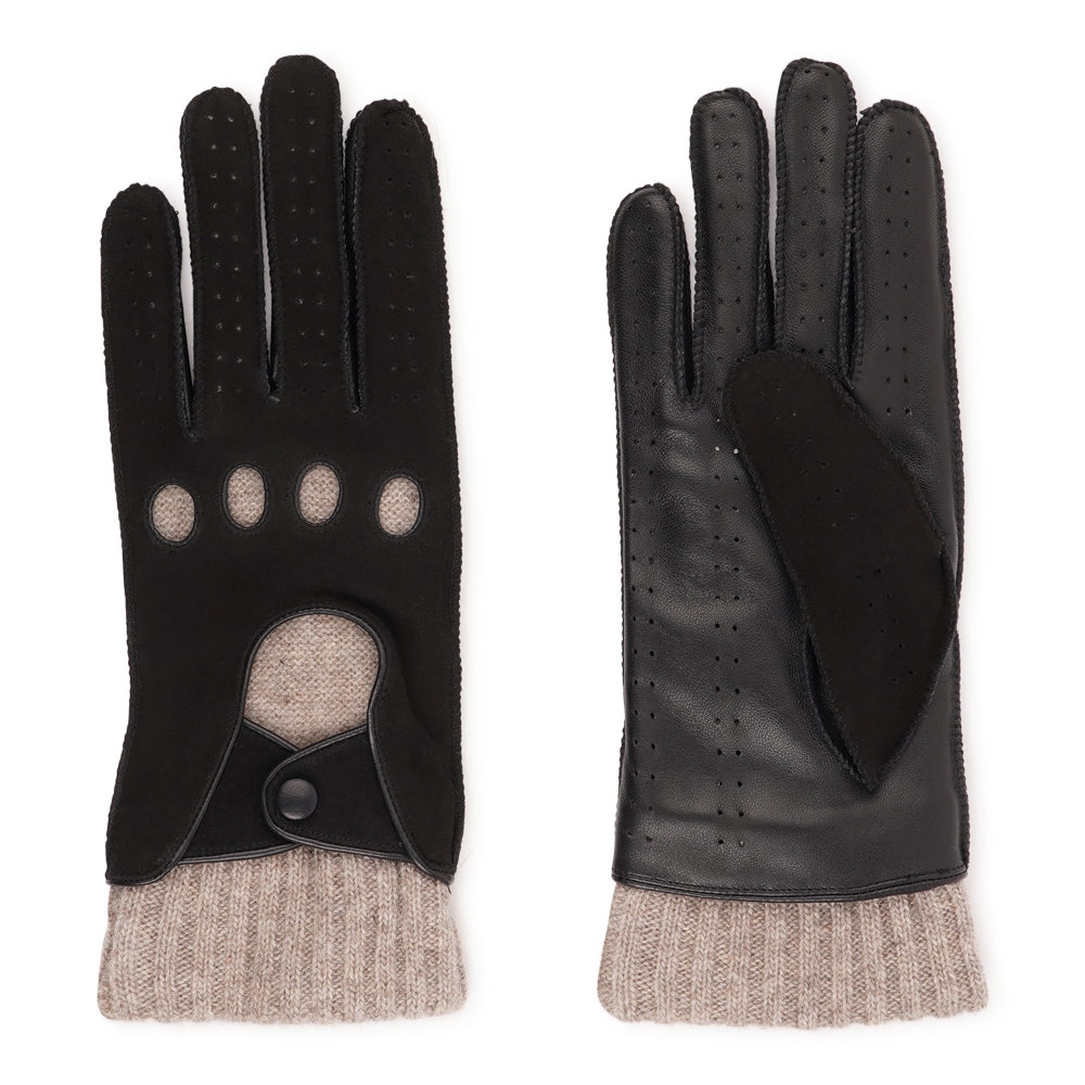Stay warm, drive in style . .

The Batia gloves combine timeless style with everyday luxury, crafted from soft lambskin and suede. Lined with warm wool, they offer both comfort and function, while the refined design makes them the perfect accessory to elevate your winter look. With their effortless coolness, these driving gloves add a modern edge to any outfit.