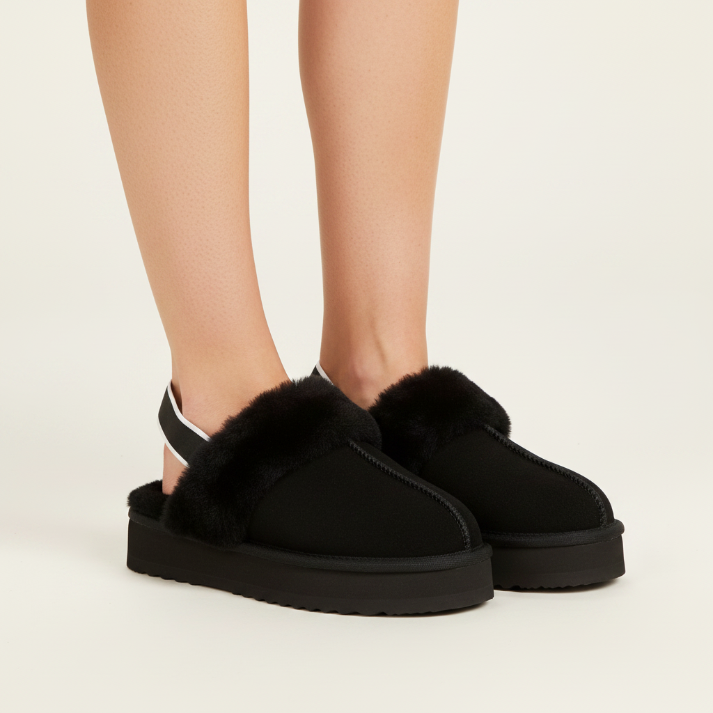 Biumo - High Shearling Mules