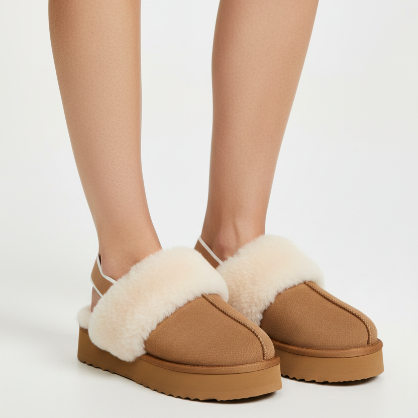 Biumo - High Shearling Mules