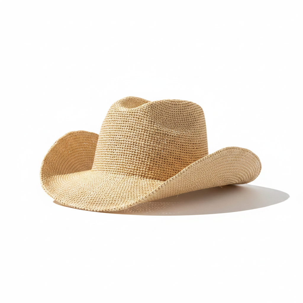 Carli - Raffia cowboy hat