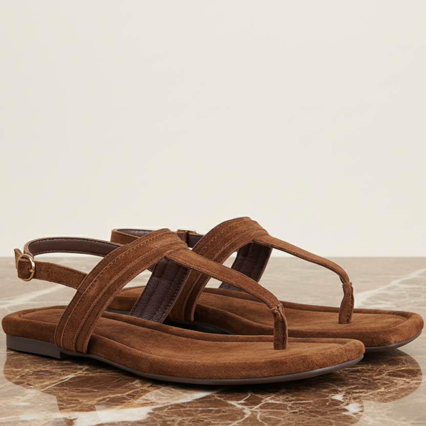 Carini, our luxurious soft suede leather sandals, designed with your comfort and style in mind.

The soft midsole, also covered in supple suede, offers an extra layer of cushioning for unparalleled comfort throughout the day.

With its delicate and soft suede, these sandals effortlessly combine ease and elegance. Whether you're dressing up in a feminine dress or going for a casual summer jeans look, these easy-to-go sandals will complement your outfit flawlessly.